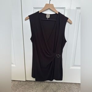 Anne Klein Sleeveless Blouse with buckle detail women’s size medium
